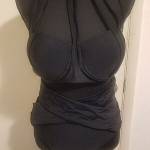 Flamingo Elegant Black Bikini Set Size L